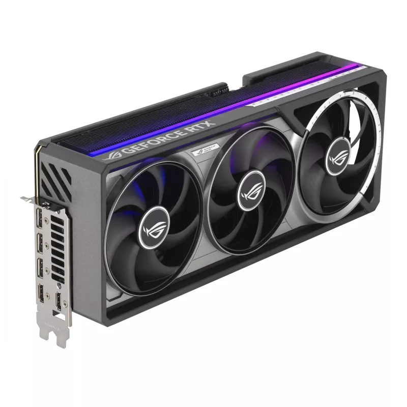 Vaizdo plokštė ASUS GeForce RTX 5090 — 32 GB GDDR7, 512 bitų, PCIe 5.0, 4 ventiliatoriai, 357,6×149,3×76 mm