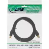 InLine USB 2.0 laidas Type A kištukas / Type B lizdas juodas, auksuotas, 1m