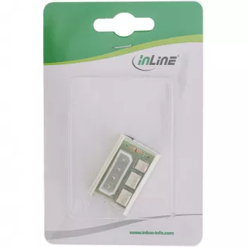 InLine 33008A adapteris ventiliatoriams: Molex 5,25 colio į 2× 3 kontaktų