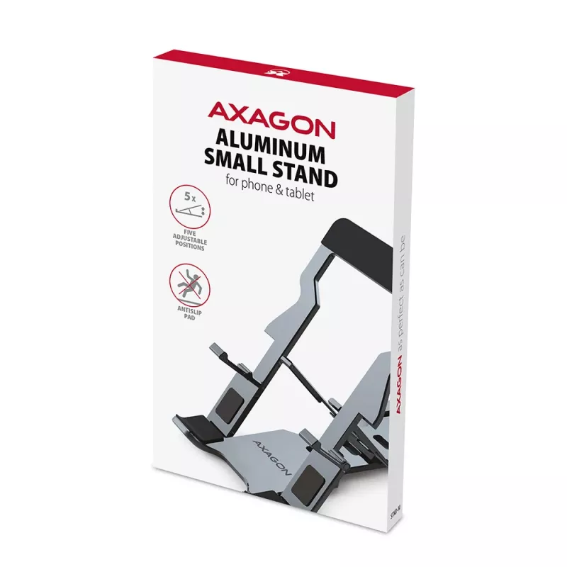 Stovas telefonui/planšetei Axagon STND-M, aliuminis