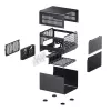 PC korpusas Jonsbo N3 Mini Tower juodas