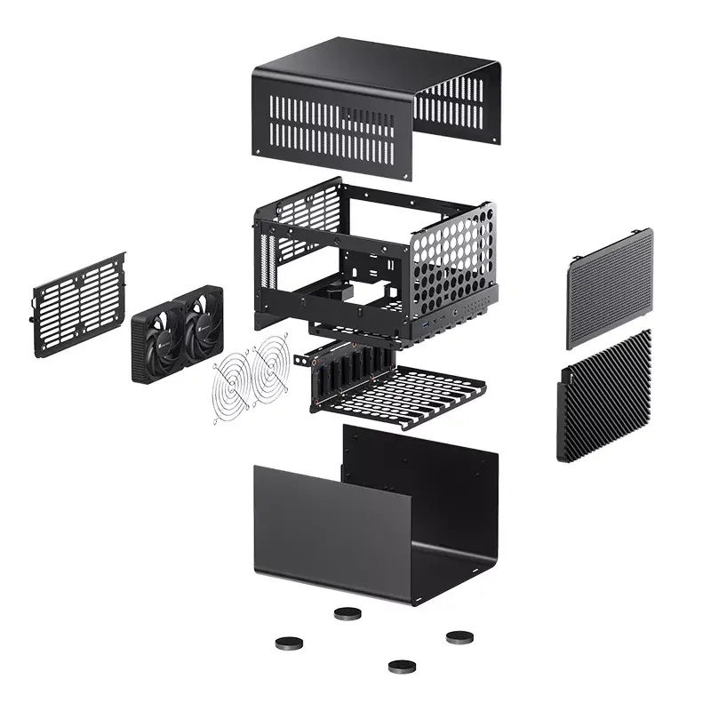 PC korpusas Jonsbo N3 Mini Tower juodas