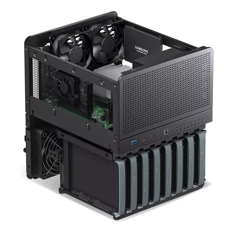 PC korpusas Jonsbo N3 Mini Tower juodas