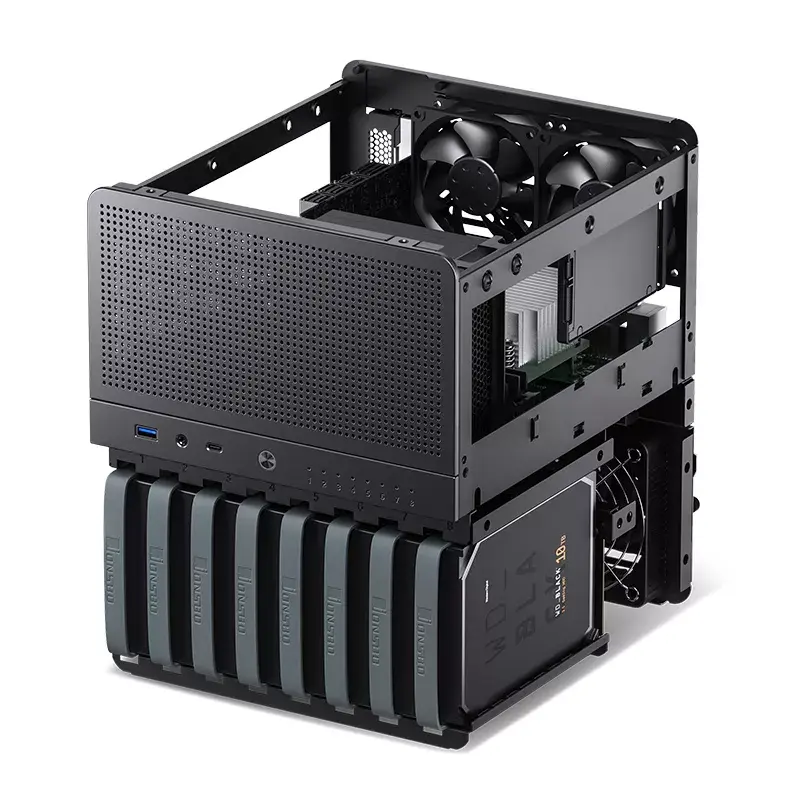 PC korpusas Jonsbo N3 Mini Tower juodas