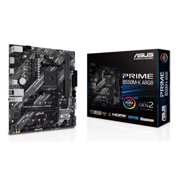 Motininė plokštė ASUS PRIME B550M-K ARGB AMD B550 Socket AM4 micro ATX