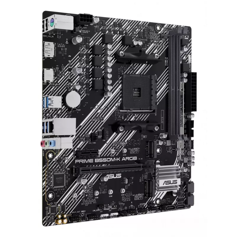 Motininė plokštė ASUS PRIME B550M-K ARGB AMD B550 Socket AM4 micro ATX