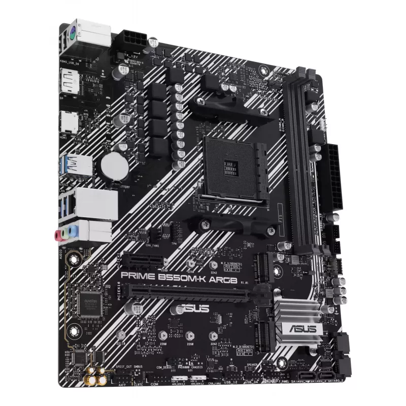 Motininė plokštė ASUS PRIME B550M-K ARGB AMD B550 Socket AM4 micro ATX