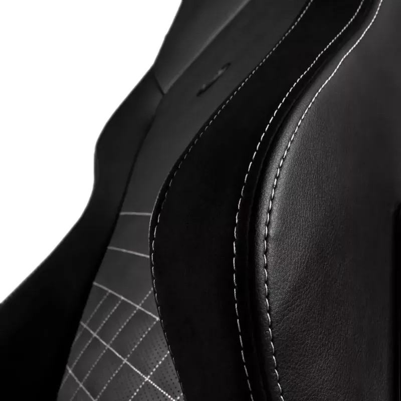 Gaming kėdė noblechairs Hero PU Leather – paminkštinta sėdynė ir atlošas, maksimalus aukštis 137 cm, atlošo plotis 57 cm