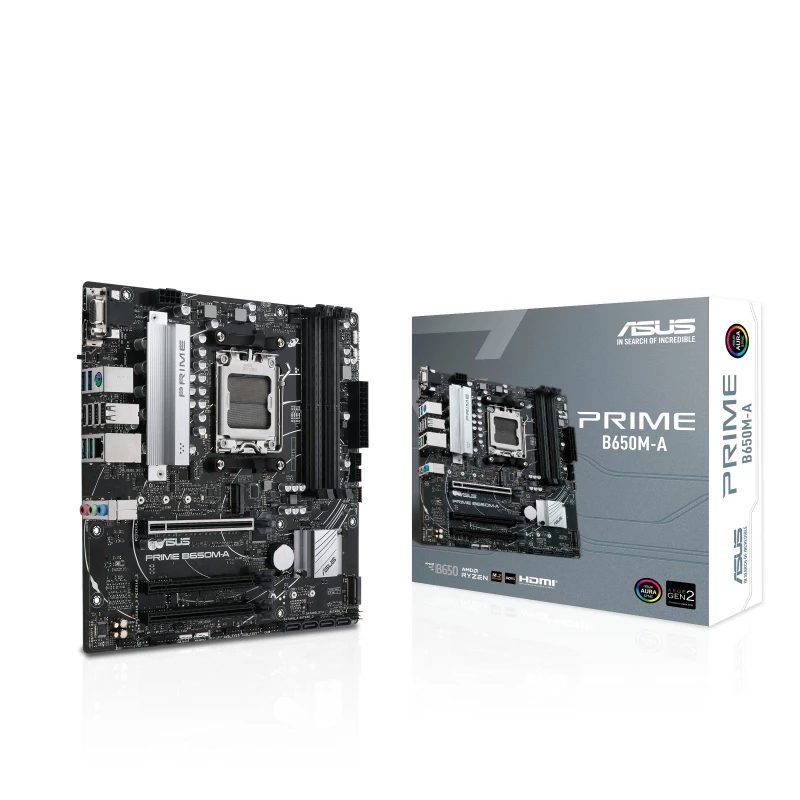 ASUS PRIME B650M-A pagrindinė plokštė AMD B650 Socket AM5 micro ATX