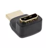 InLine HDMI adapteris, kištukas/lizdas, užlenktas į viršų, paauksuoti kontaktai, 4K2K