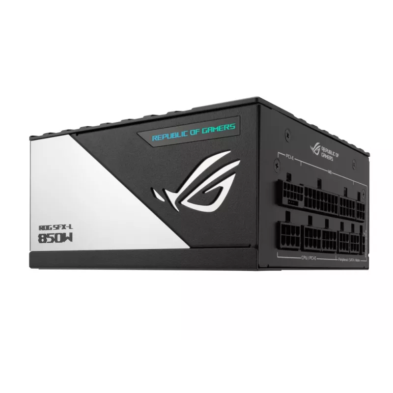 ASUS ROG Loki SFX-L 850W Platinum maitinimo blokas 24-pin ATX juodas, sidabrinis