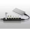 Axagon HUE-SA7BP 7x USB 3.0 ALU ĮKROVIMO stotelė JUODA su maitinimo adapteriu