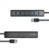 Axagon HUE-SA7BP 7x USB 3.0 ALU ĮKROVIMO stotelė JUODA su maitinimo adapteriu