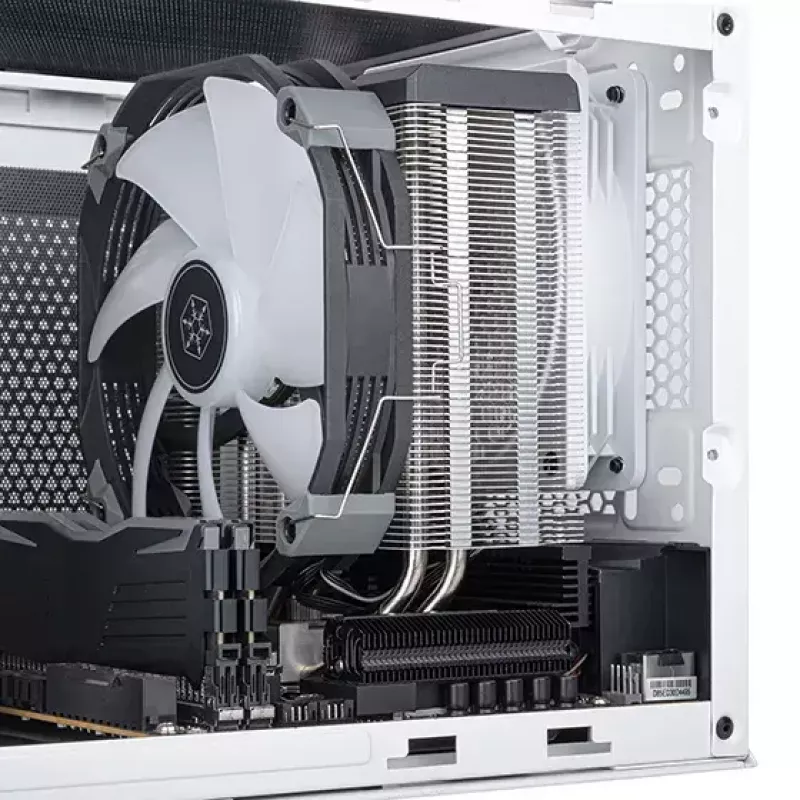 SilverStone Argon SST-ARV140-ARGB procesoriaus oro aušintuvas, 14 cm, ARGB, juodas / pilkas