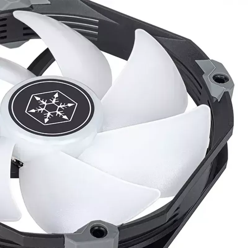 SilverStone Argon SST-ARV140-ARGB procesoriaus oro aušintuvas, 14 cm, ARGB, juodas / pilkas