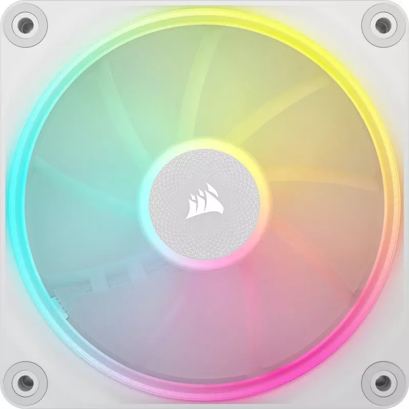 CORSAIR Icue Link Lx120 RGB 120mm Pwm Ventiliatorių Pradinis Rinkinys - Baltas