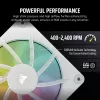 CORSAIR Icue Link Lx120 RGB 120mm Pwm Ventiliatorių Pradinis Rinkinys - Baltas