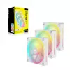 CORSAIR Icue Link Lx120 RGB 120mm Pwm Ventiliatorių Pradinis Rinkinys - Baltas