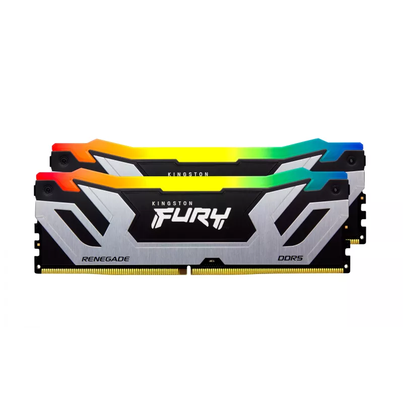 Kingston FURY 48GB 8400MT/s DDR5 CL40 CUDIMM (2 rinkinys) Renegade RGB Silver XMP