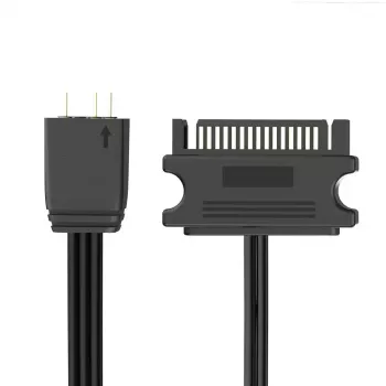 Akasa Vegas Black AK-RLC-01 RGB LED valdiklio laidas (3 kontaktų, 5V, 2A)