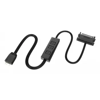 Akasa Vegas Black AK-RLC-01 RGB LED valdiklio laidas (3 kontaktų, 5V, 2A)