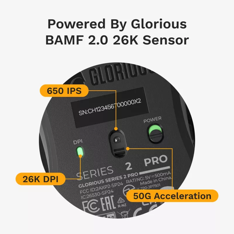 Pelė žaidimams Glorious Series 2 PRO 4K/8K Hz belaidė balta