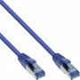 InLine Patch Laidas S/FTP PiMF Cat.6A halogen-free mėlynas 2m