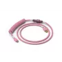 Glorious Gaming Coiled Pink 1.37 m – Spyruoklinis laidas klaviatūrai