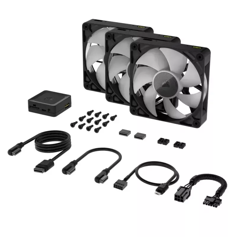 Ventiliatorius Corsair iCUE LINK RX120 RGB 12 cm 400-2100 RPM magnetinis guolis