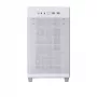 ASUS AP201 PRIME CASE TG WHITE Mini Tower korpusas — micro ATX, grūdintas stiklas, 3×3,5 colio vietos, 1×2,5 colio, USB-A×2, USB-C×1
