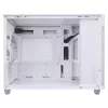 ASUS AP201 PRIME CASE TG WHITE Mini Tower korpusas — micro ATX, grūdintas stiklas, 3×3,5 colio vietos, 1×2,5 colio, USB-A×2, USB-C×1
