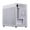 ASUS AP201 PRIME CASE TG WHITE Mini Tower korpusas — micro ATX, grūdintas stiklas, 3×3,5 colio vietos, 1×2,5 colio, USB-A×2, USB-C×1