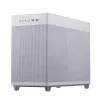 ASUS AP201 PRIME CASE TG WHITE Mini Tower korpusas — micro ATX, grūdintas stiklas, 3×3,5 colio vietos, 1×2,5 colio, USB-A×2, USB-C×1