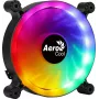 AEROCOOL SPECTRO12 120 mm kompiuterio ventiliatorius RGB, 12 V, 1000 RPM, 3,6 W, Molex, antivibracinis, juodas