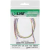 InLine Fan Cable Extension 3pin Molex vyriškas/moteriškas ilgis 0,60m