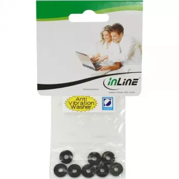 InLine 244 guminių tarpiklių rinkinys 8 vnt. plokščios poveržlės