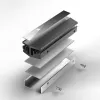 Jonsbo M.2 GREY aušintuvas M.2 SSD juodai pilkas 1 vnt 23,2 mm × 76,3 mm × 17,4 mm