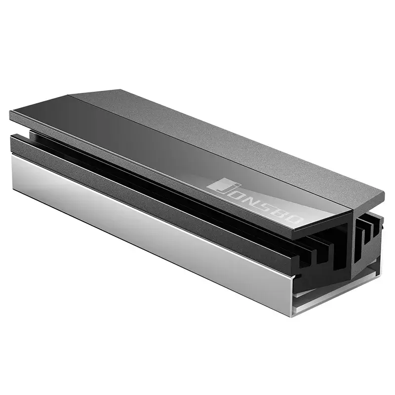Jonsbo M.2 GREY aušintuvas M.2 SSD juodai pilkas 1 vnt 23,2 mm × 76,3 mm × 17,4 mm