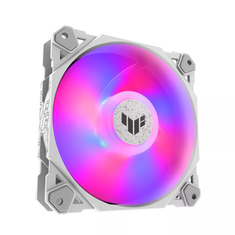 ASUS TUF GAMING TF120 ARGB WHITE EDITION kompiuterio korpuso ventiliatorius 12 cm