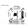 Kompiuterio korpusas Alphacool Apex Pro Skeleton Full Tower juodas