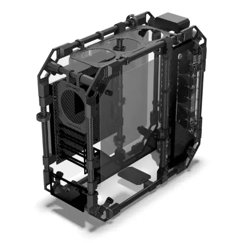 Kompiuterio korpusas Alphacool Apex Pro Skeleton Full Tower juodas