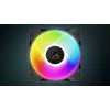 120 mm PWM A-RGB korpuso ventiliatorių rinkinys 3 vnt., Arctic Freezer P12 Pro A-RGB — 131 m³/h, skysčių dinaminis guolis, juoda/balta