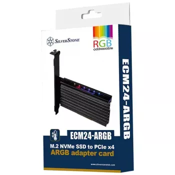 Vidinis M.2 adapteris Silverstone SST-ECM24-ARGB