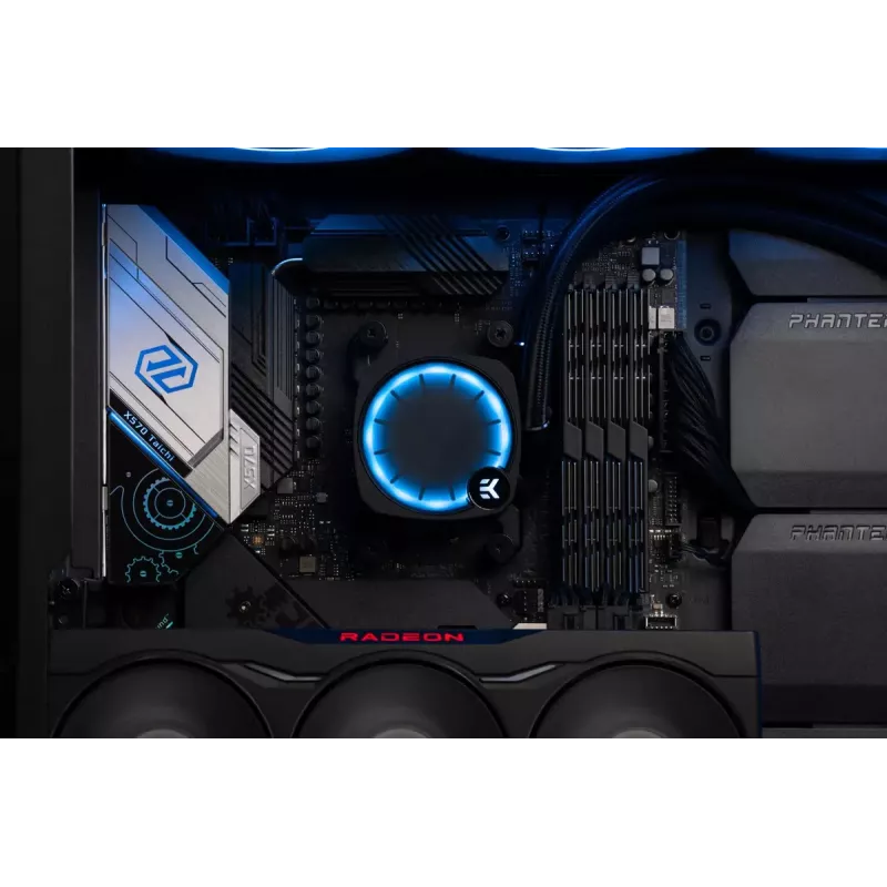 Skystas aušintuvas EK Water Blocks Nucleus AIO CR360 Lux D-RGB 12 cm Juodas