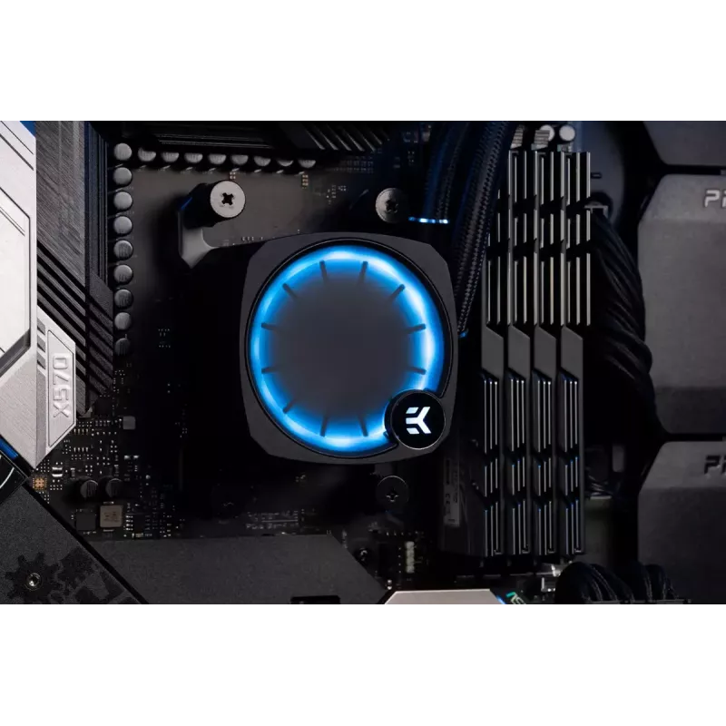 Skystas aušintuvas EK Water Blocks Nucleus AIO CR360 Lux D-RGB 12 cm Juodas