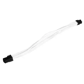 SilverStone SST-PP07-IDE6W 6 kontaktų PCIe – 6 kontaktų PCIe ilginamasis kabelis, 0,25 m, baltas