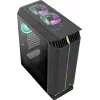 Aerocool GLADIATOR DUO ATX korpusas žaidimams, Midi Tower, 3x ARGB 12cm ventiliatoriai, juodas