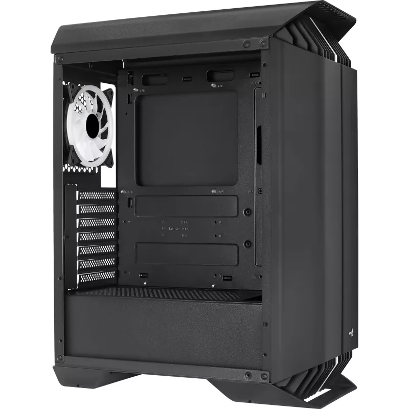 Aerocool GLADIATOR DUO ATX korpusas žaidimams, Midi Tower, 3x ARGB 12cm ventiliatoriai, juodas