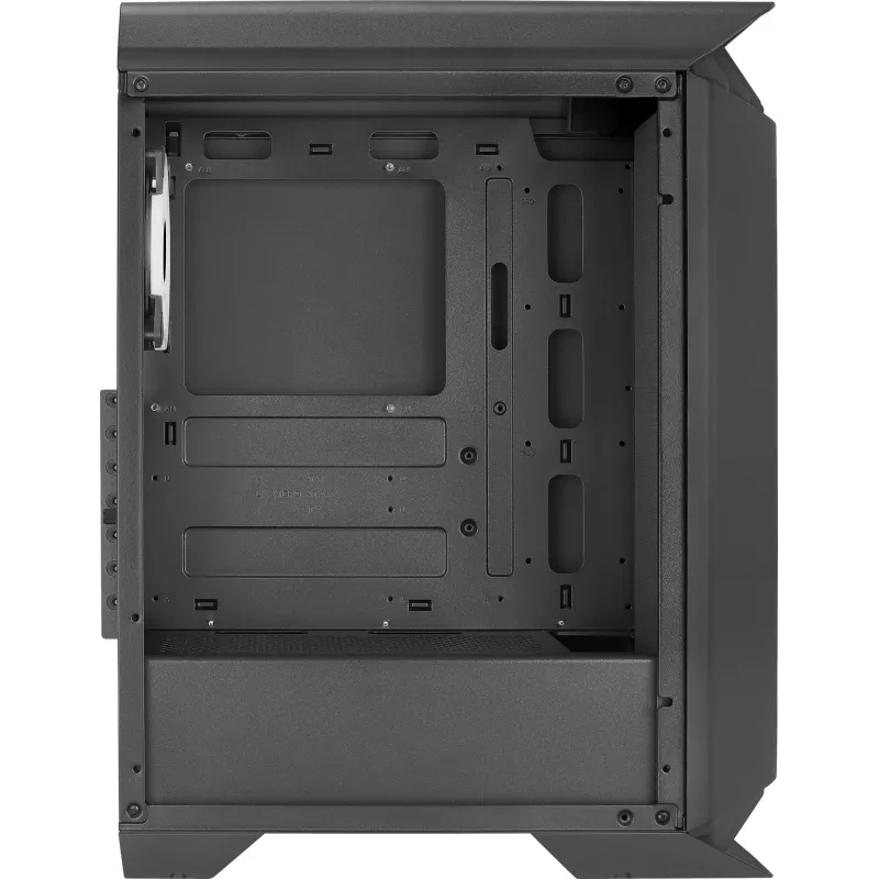 Aerocool GLADIATOR DUO ATX korpusas žaidimams, Midi Tower, 3x ARGB 12cm ventiliatoriai, juodas