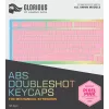 Glorious PC Gaming Race Doubleshot Keycaps V2 – rausvi klaviatūros dangteliai